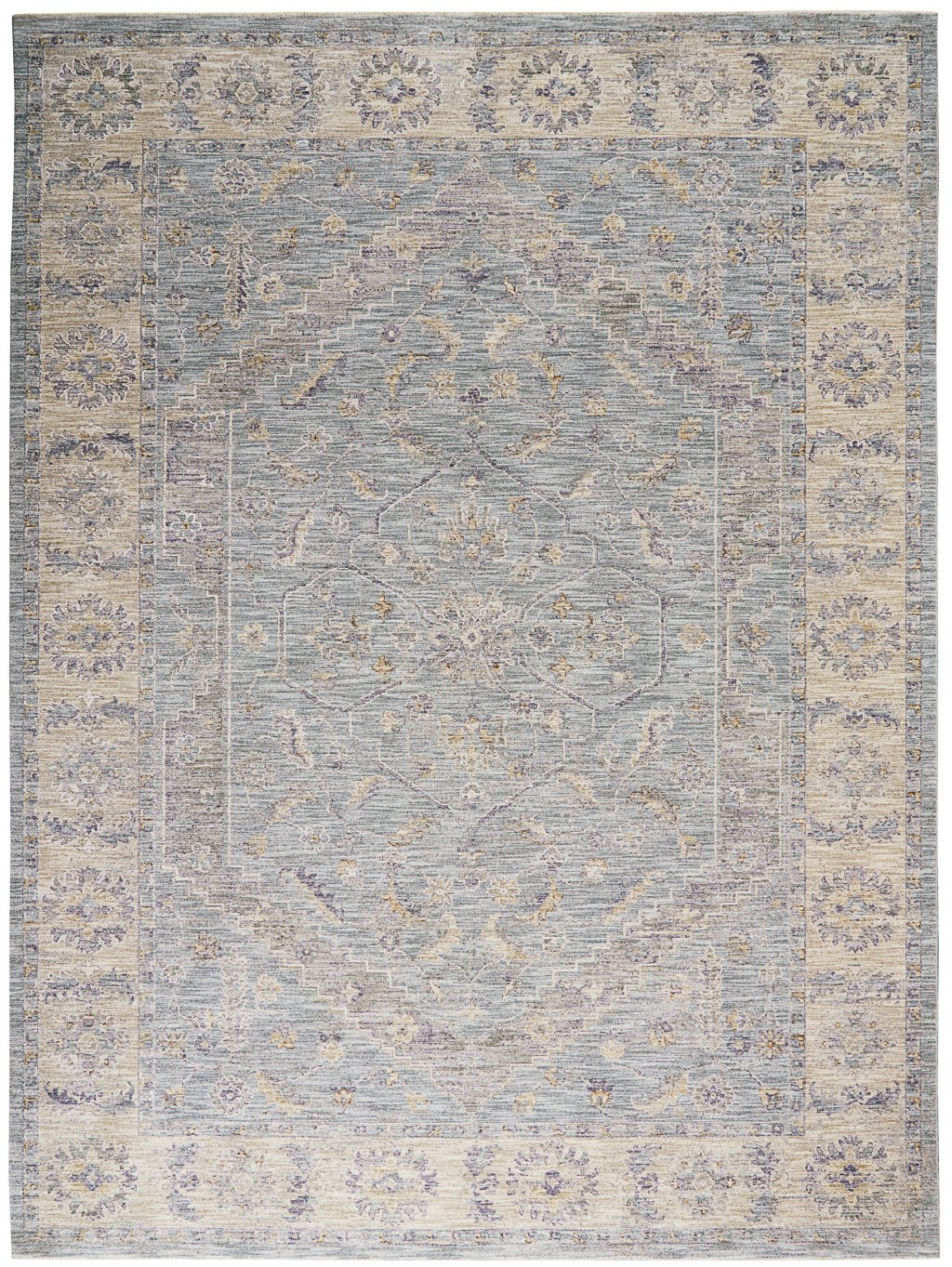 Nourison Home Nourison Infinite IFT02 7'10" x 10'4" Blue Vintage Indoor Rug