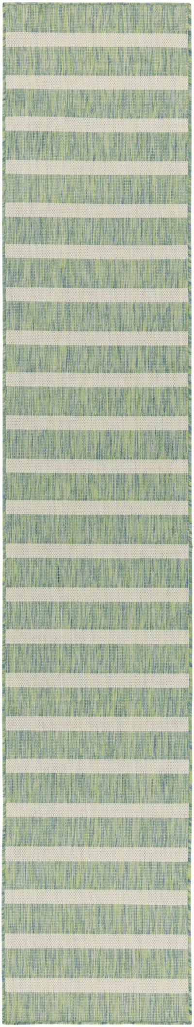 Nourison Home Nourison Positano POS03 2'2" x 12' Blue Green Ivory Modern Rug - 2'2" x 12'
