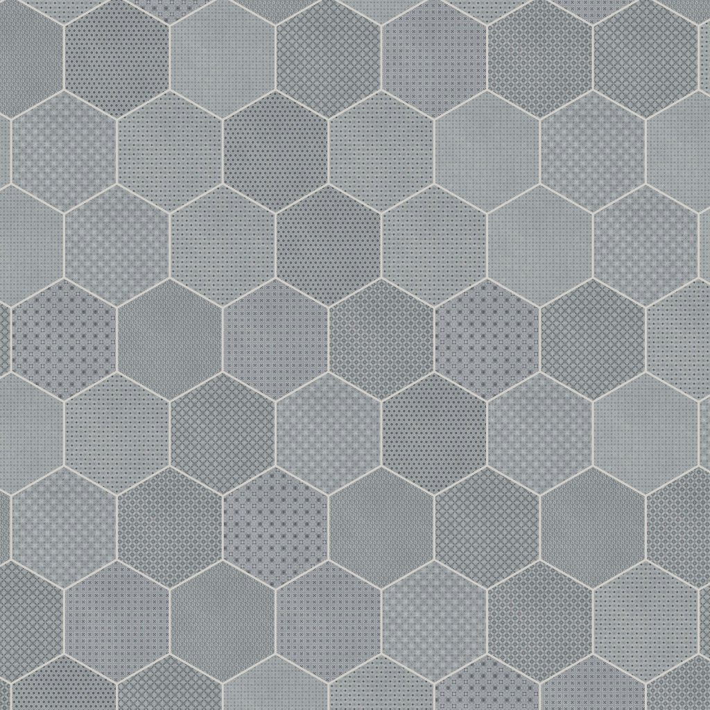 Qualis Ceramica Tapestri 8.5 Cashmere Blend Hexagon