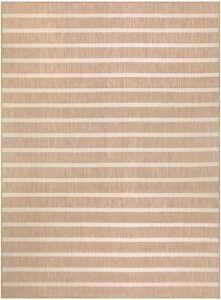 Nourison Positano POS03 9' x 12' Beige Ivory Modern Rug -