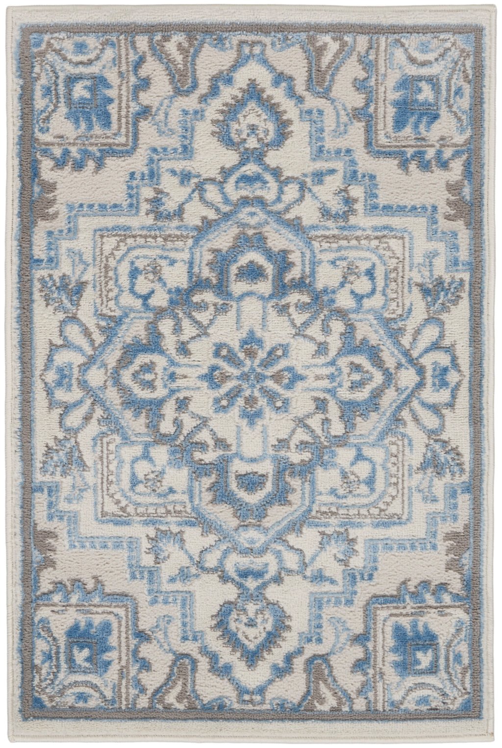 Nourison Home Nourison Elation ETN10 2' x 3' Ivory Blue Bohemian Indoor Rug