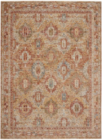 Nourison Home Nourison Petra PTR01 2'3" x 10'2" Rust Vintage Indoor Rug - 9'3" x 12'7"