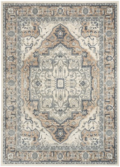 Nourison Home Nourison Concerto CNC18 6' x 9' Ivory Taupe Vintage Indoor Rug - 3'9" x 5'9"