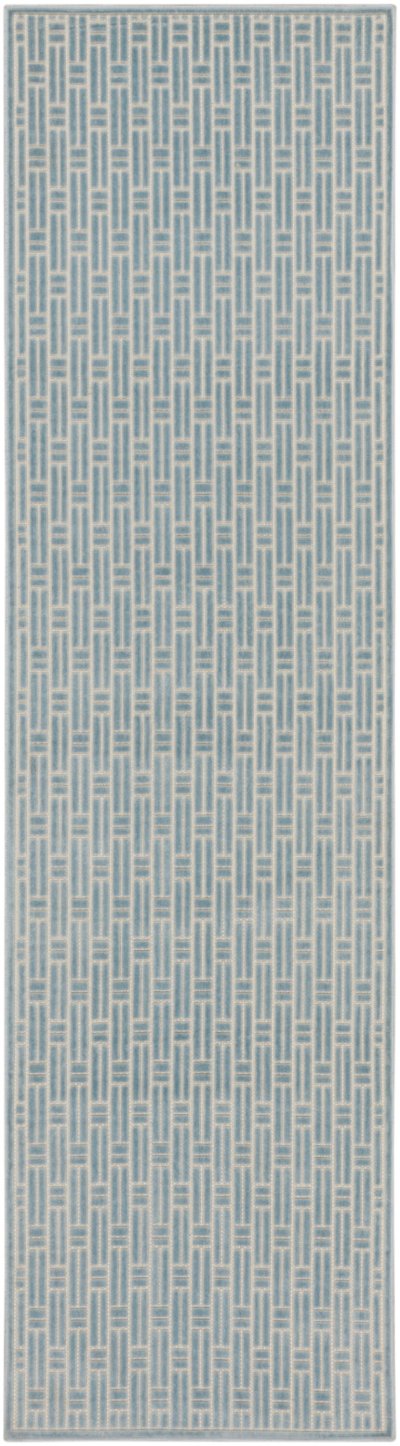 Nourison Home Nourison Washable Charm WCH02 8' x 10' Blue Ivory Modern Indoor Rug - 2'2" x 8'