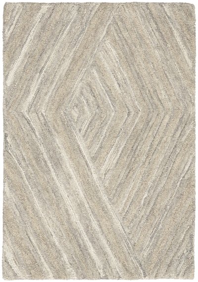 Nourison Home Nourison Graceful GRU03 3'9" x 5'9" Grey Modern Indoor Rug - 3'9" x 5'9"