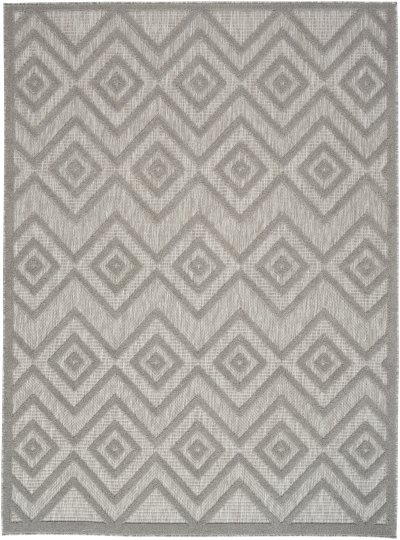 Nourison Home Nourison Versatile NRV01 2' x 6' Silver Grey Modern Rug - 5' x 7'
