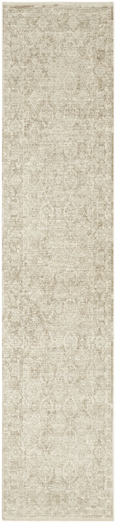 Nourison Home Nourison Shadows SHW04 2'2" x 12' Ivory Grey Vintage Indoor Rug - 2'2" x 10'