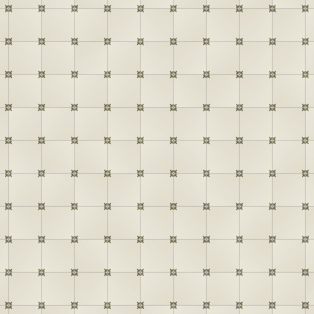 Marble Systems Garden Blanc Glazed Ceramic Tile 6x6 - Garden Blanc