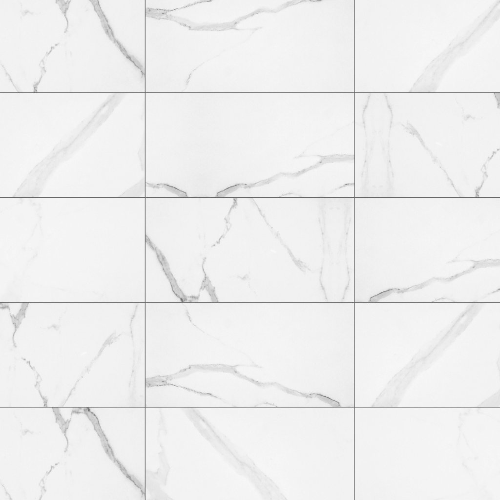 Qualis Ceramica Luxury Statuario Venezia 12X24 Polished - Grey