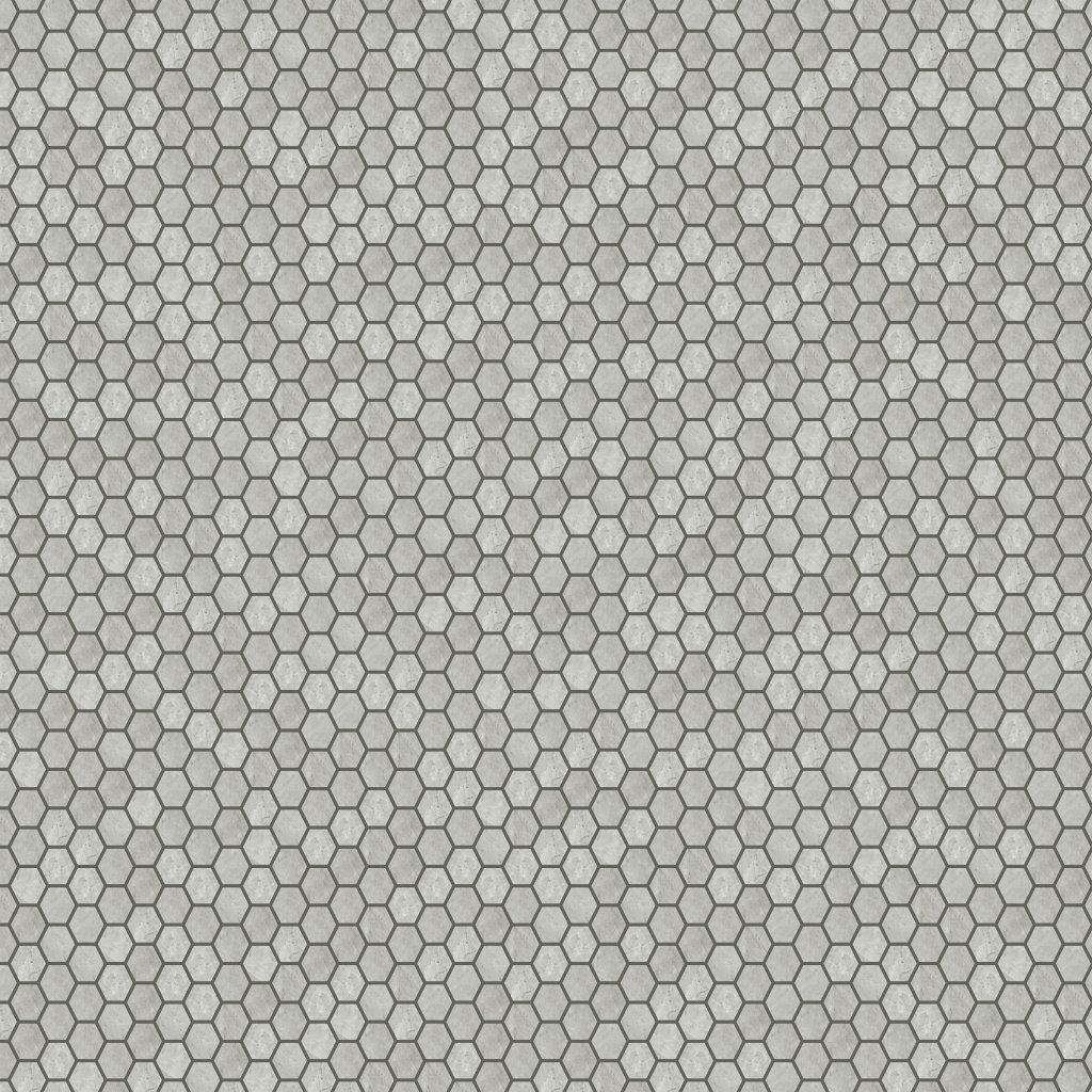 Qualis Ceramica Luxury Roma Argento 2" Hexagon Polished - Grey