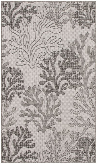 Nourison Home Nourison Garden Oasis GOA05 8' x 10' Grey Coastal, Nautical & Beach Rug - 3' x 5'