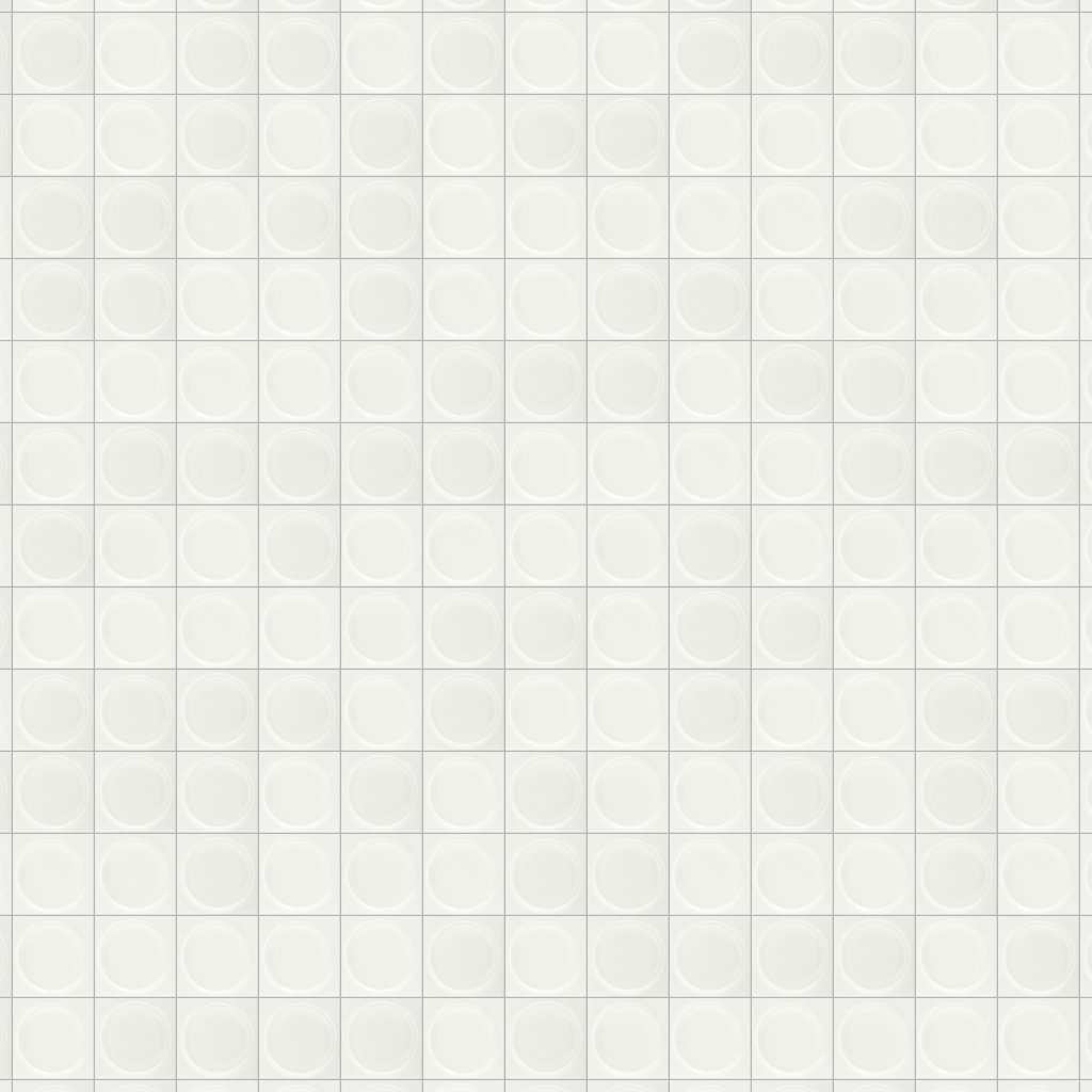 Daltile Nu Bare Powder, Square, 4X4, Circle, Glossy - Powder