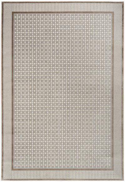 Nourison Home Nourison Nordic NRC03 9' x 12' Ivory Grey Modern Indoor Rug - 5' x 7'