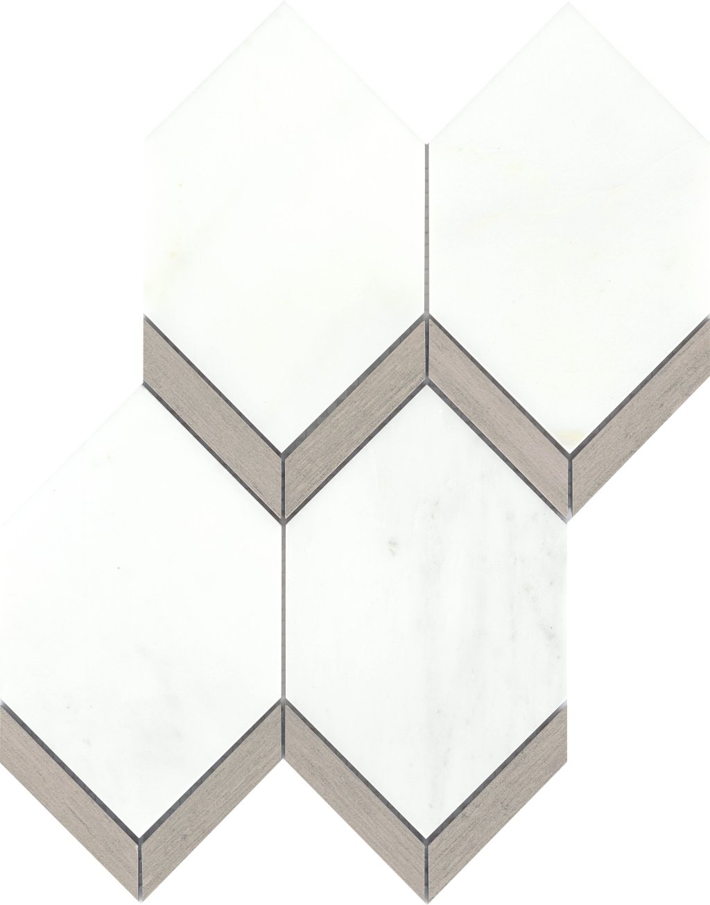 Emser Tile INTRIGUE PICKET MOSAIC -MAR - Fawn
