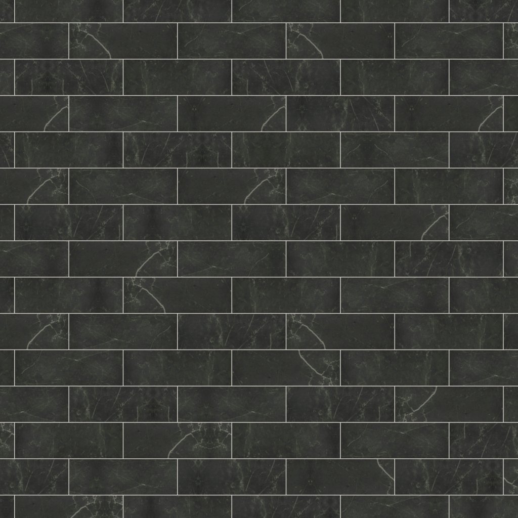 Qualis Ceramica Luxury Tivoli Nero 4X12 Polished - Black
