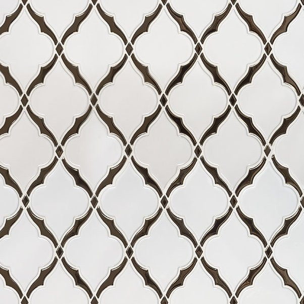 MSI Victorian Light Arabesque Tile - White