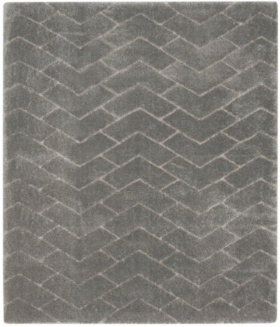 Nourison Home Nourison Luxurious Shag LXR03 7'10" x 9'10" Grey Shag Indoor Rug - 7'10" x 9'10"