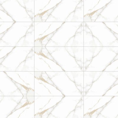 Marble Systems Calacatta Oro Polished Porcelain Tile 12x24 - Calacatta Oro - 12" x 24" x 3/8"