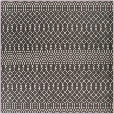 Nourison Home Nourison Positano POS02 12' x 15' Black Modern Rug - 10' x Square