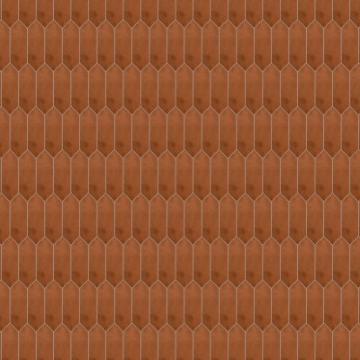 Marble Systems Satin Matte Picket Terracotta Tile 10x13 3/4 - Satin - 10" x 13 3/4" x 1/2"