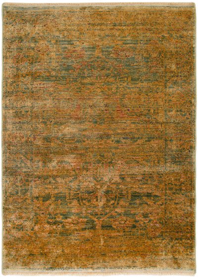 Nourison Home Nourison Luxurious LRS01 5'3" x 7'3" Olive Vintage Indoor Rug - 2' x 3'