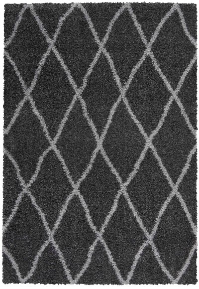 Nourison Home Nourison Shangri-La SHI02 5' x 7' Charcoal Light Grey Shag Indoor Rug - 5' x 7'