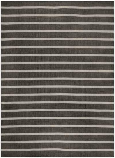 Nourison Home Nourison Positano POS03 4' x 6' Black Ivory Modern Rug - 8' x 10'