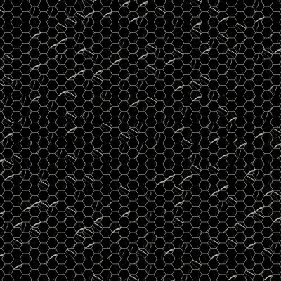 Marble Systems Black Polished Hexagon 2 Marble Mosaic 12x12 - Black - 12" x 12" x 3/8"