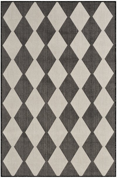 Nourison Home Nourison Positano POS04 7' x 10' Black Modern Rug - 4' x 6'