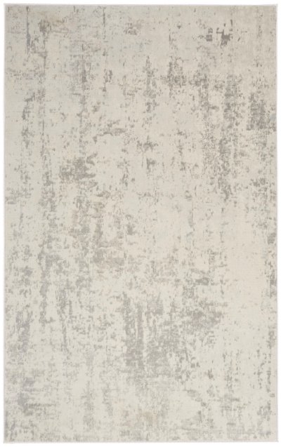 Nourison Home Nourison Quarry QUA01 2'2" x 7'6" Cream Grey Modern Indoor Rug - 3'9" x 5'9"