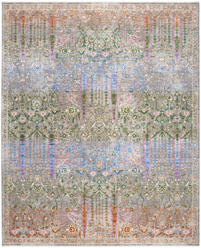 Nourison Home Nourison Quaint Harmony QUH01 8'10" x 11'2" Blue Multicolor Bohemian Indoor Rug - 7'10" x 9'10"