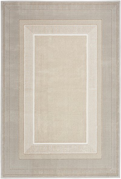 Nourison Home Nourison Glitz GLZ07 7'10" x 9'10" Ivory Modern Indoor Rug - 3'11" x 5'11"