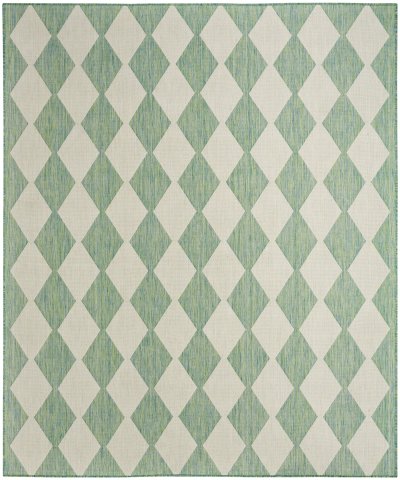 Nourison Home Nourison Positano POS04 7' x 10' Blue Green Modern Rug - 12' x 15'