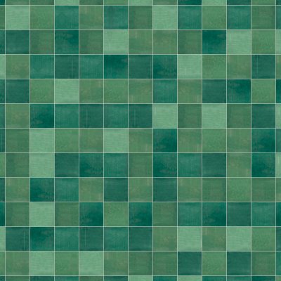 Qualis Ceramica Morocco 5x5 Green Gloss - Grid