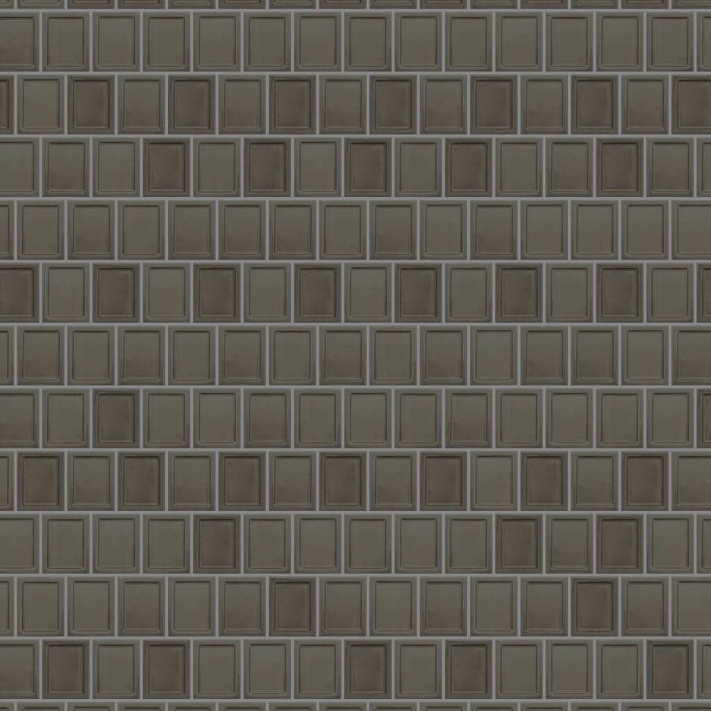 Emser Tile CUADRO FRAME CHARC GLOSSY MOSAIC /-POR - Charcoal