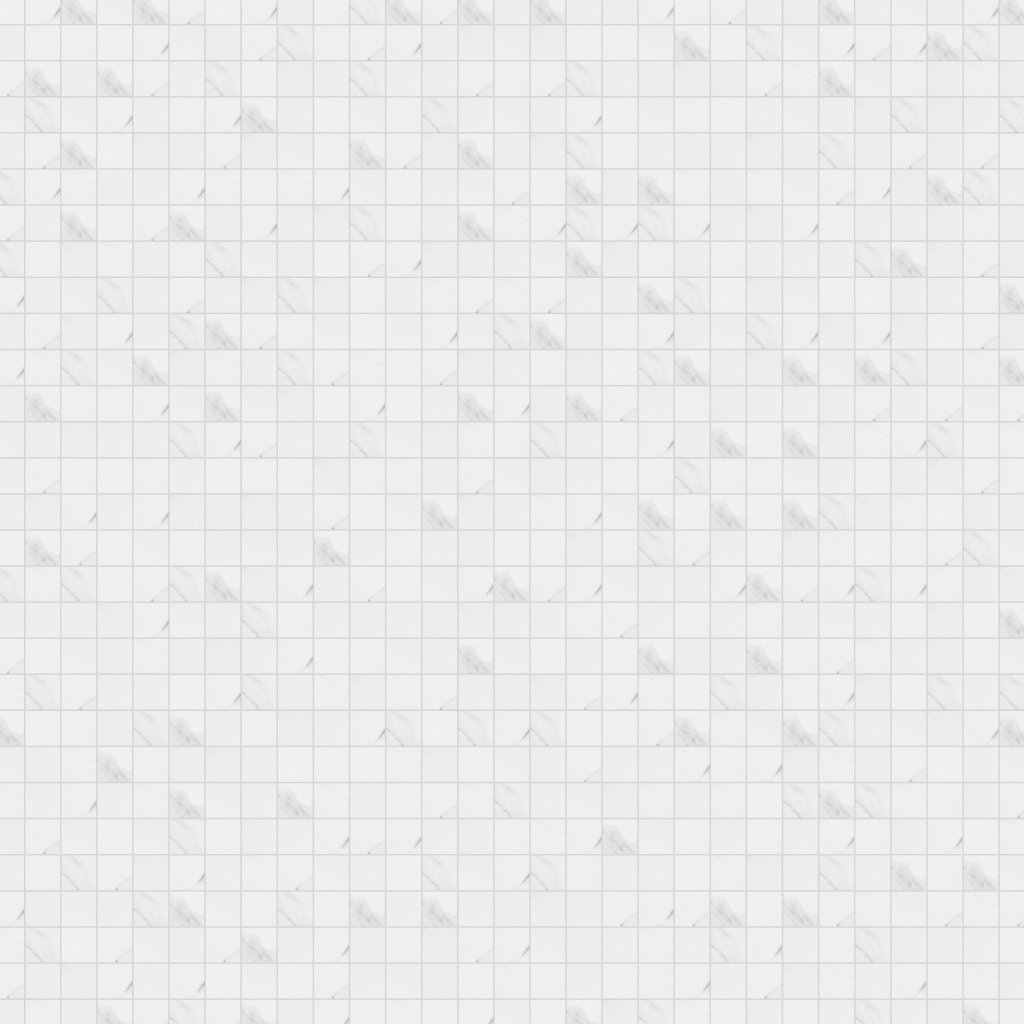 Qualis Ceramica Treasure Statuario 2X2 Polished Mosaic - Grey