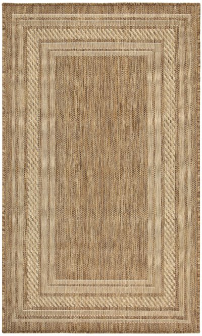 Nourison Home Nourison Horizon Indoor/Outdoor HOZ03 3' x 5' Natural Modern Rug - 2' x 3'