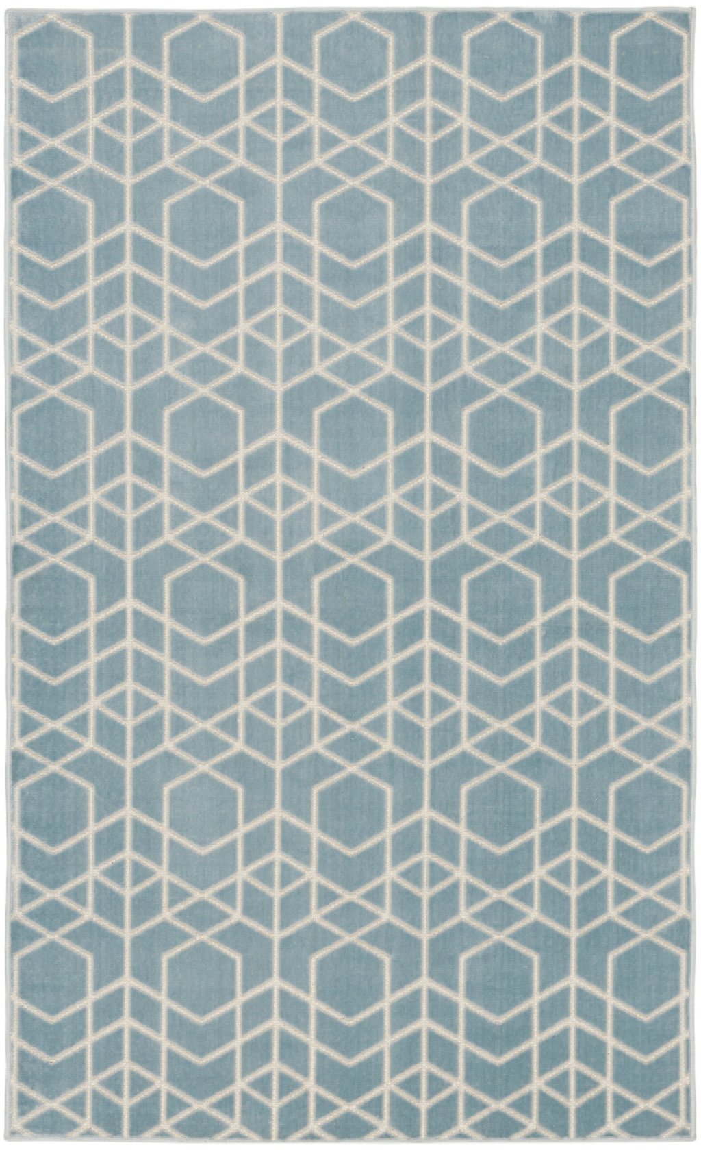 Nourison Home Nourison Washable Charm WCH01 3' x 5' Blue Ivory Modern Indoor Rug