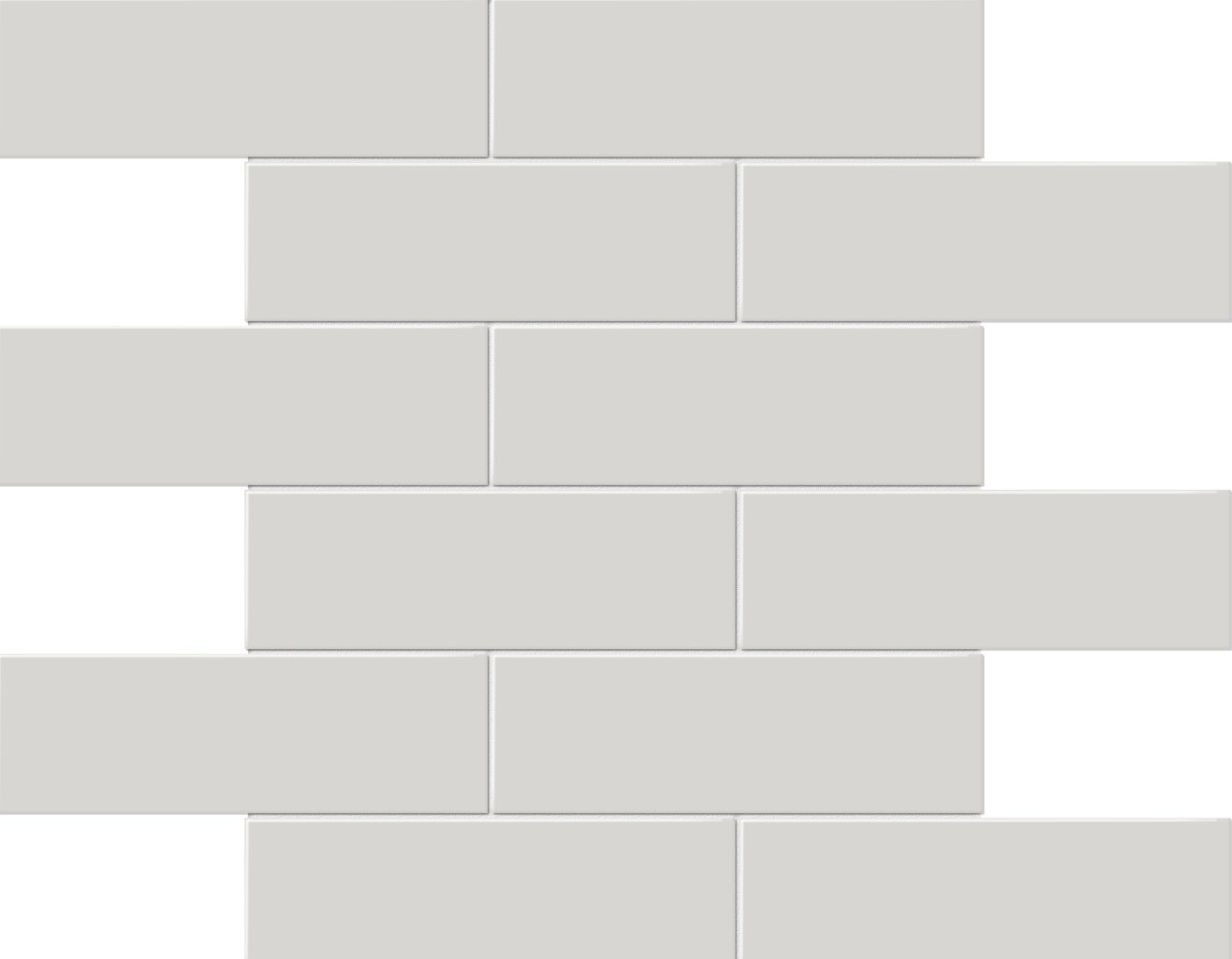 Qualis Ceramica Traditions Warm Grey 2X6 Matt Mosaic - Warm Grey