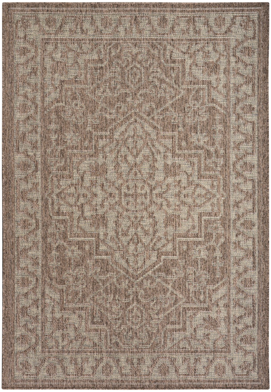 Nourison Home Nourison Tulum TLM05 4' x 6' Brown Outdoor Rug