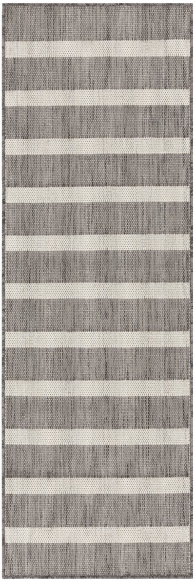 Nourison Home Nourison Selerno SLR03 7' x 10' Charcoal Ivory Modern Rug - 2' x 6'