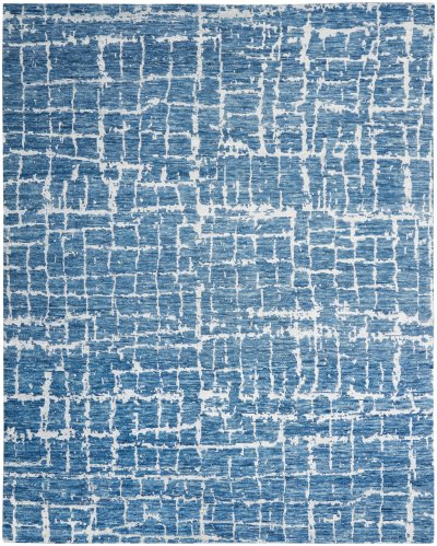Nourison Home Nourison Luna LUN02 9'9" x 13'9" Blue Silver Modern Indoor Rug - 9'9" x 13'9"