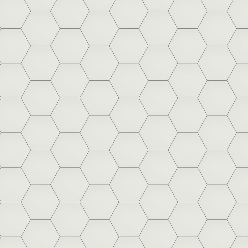 Emser Tile ECLISSI HEX WHITE MATTE -POR - White