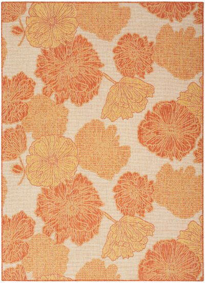 Nourison Home Nourison Garden Oasis GOA04 10' x 14' Coral Tropical Rug - 4' x 6'