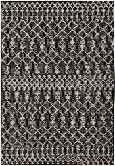 Nourison Home Nourison Positano POS02 12' x 15' Black Modern Rug - 3' x 5'