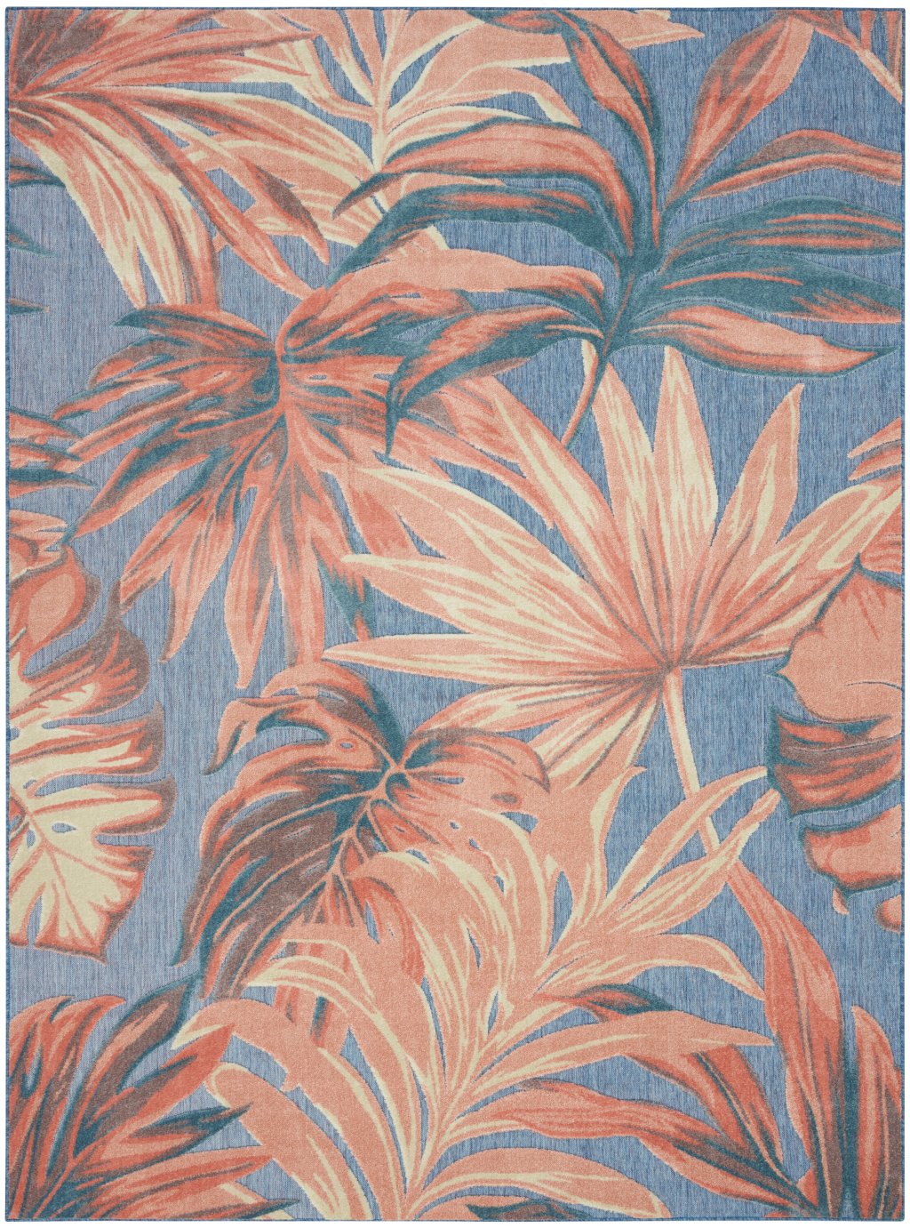 Nourison Home Nourison Aloha ALH43 9' x 12' Blue Rose Modern Rug