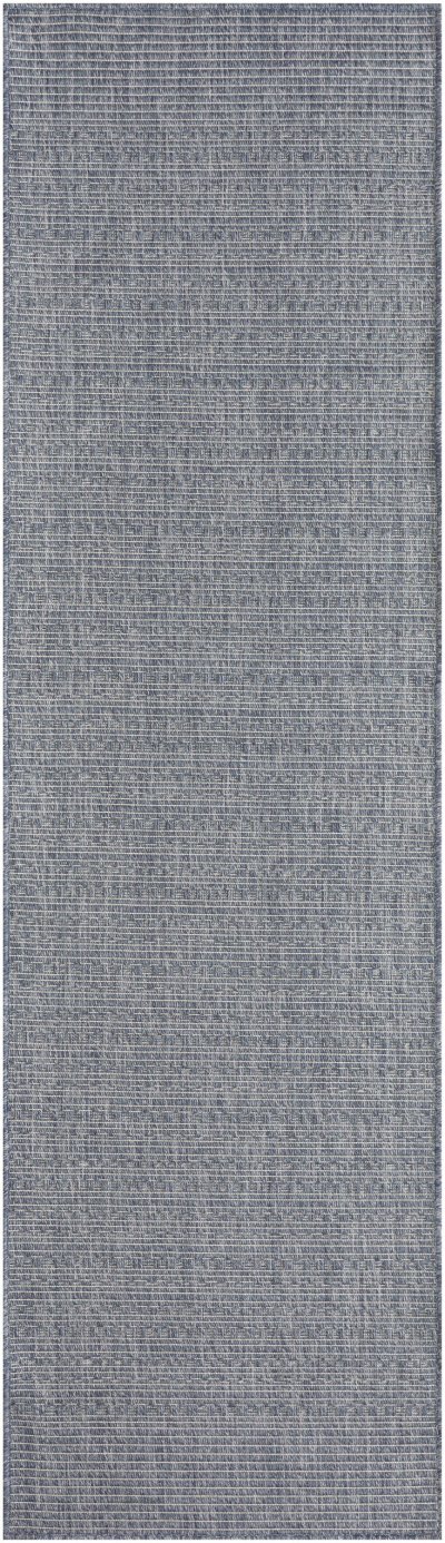 Nourison Home Nourison Tulum TLM01 8' x Round Denim Outdoor Rug - 2'2" x 8'