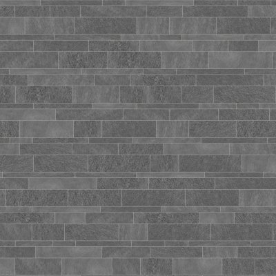 Marble Systems Gray Flow Matte Muretto Stone Look Porcelain Mosaic 12x24 - Gray Flow - 12" x 24" x 3/8"