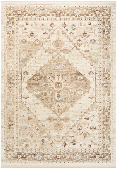 Nourison Home Nourison Pardis PRD02 7'10" x 9'10" Ivory Taupe Vintage Indoor Rug - 4' x 6'