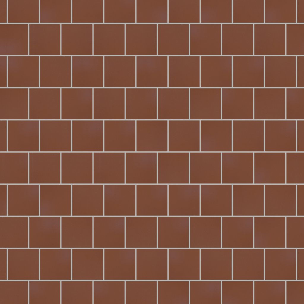 American Olean Quarry Naturals - Crimson Red, Square, 6X6, Matte (QR50) - Crimson Red